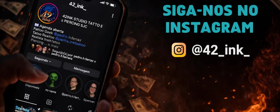 Arte autoral da 42ink Tattoo Studio
